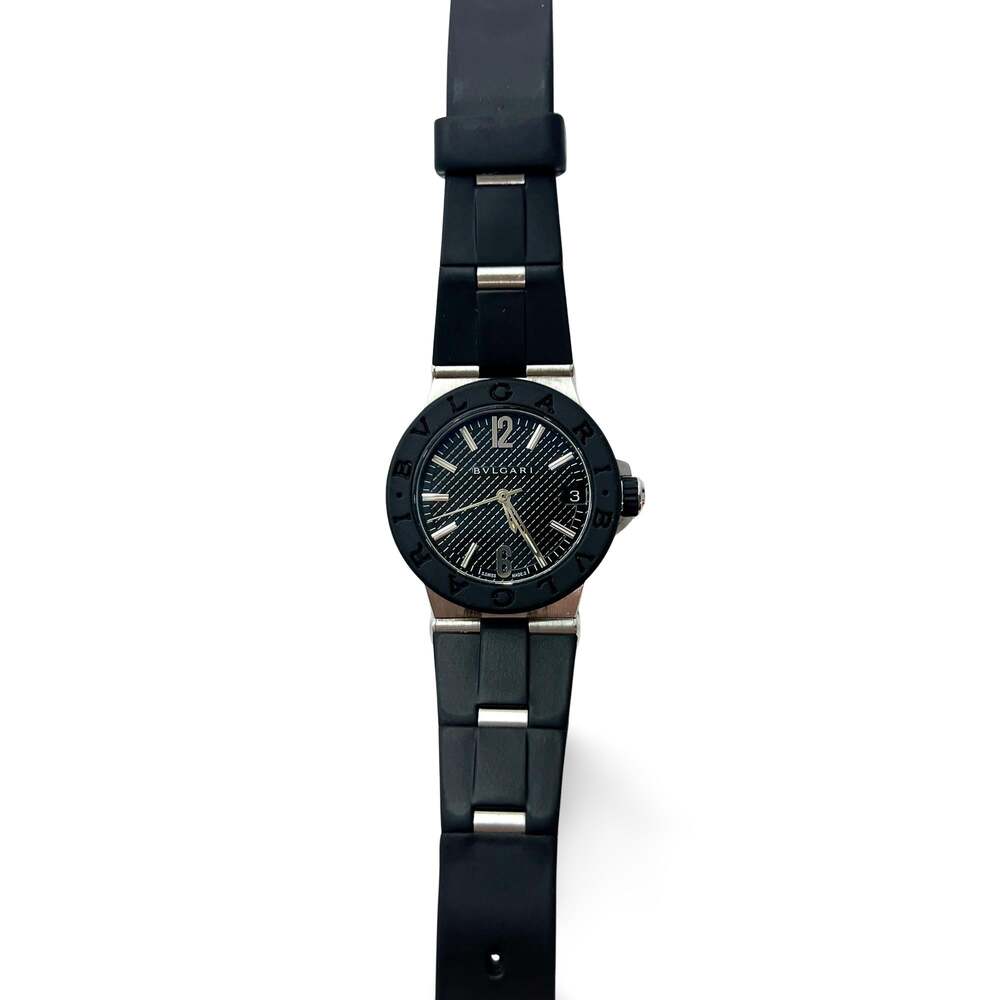 Bulgari Diagono 30Mm Black #363862B77B